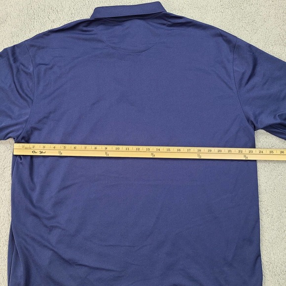 Nike Polo Shirt Men's XL Blue Golf Dri-Fit UV Protection Performance Adult - Picture 7 of 11